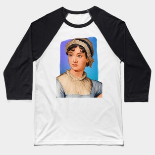 English Novelist Jane Austen illustration Baseball T-Shirt